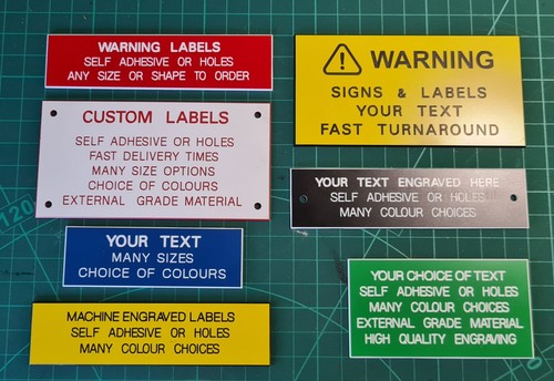 Custom engraved labels any - custom,