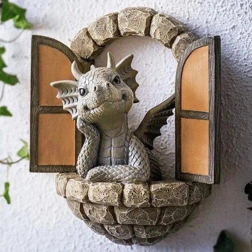 Fantasy gothic dragon ornament - dragon,