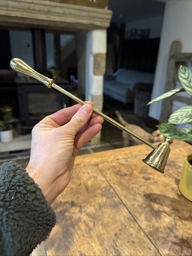 Vintage brass candle sniffer - vintage,