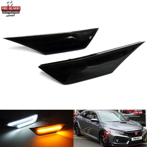 Black side marker indicator - 2x,