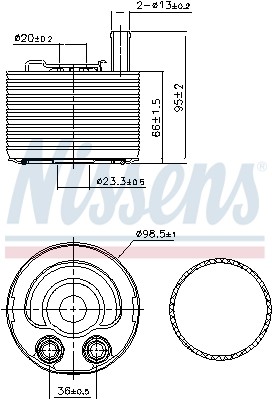 Oil cooler engine for - engine,