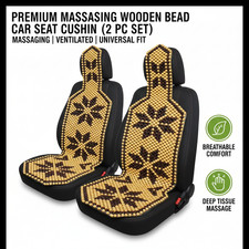 Wooden Brown  Bead Car Van