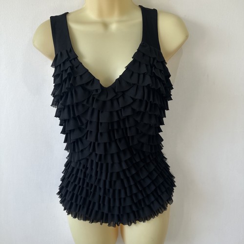 Frank lyman black frill - black,