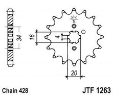 Sprocket pr chain kit Yamaha