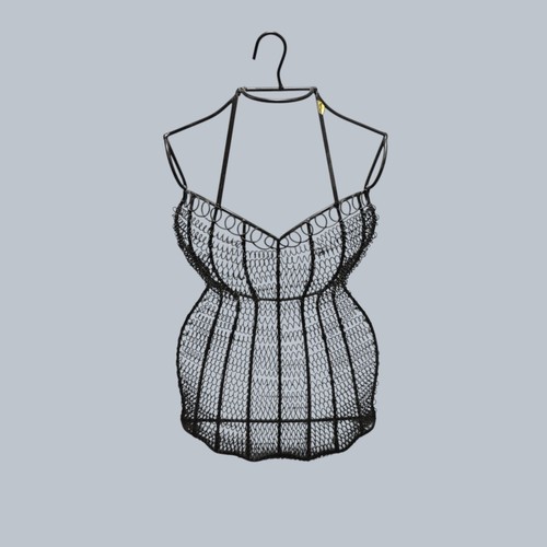 Black wire cage mannequin - black,
