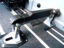 SCOOT ' N ' STOP POWERED SCOOTER  WHEELCHAIR CLAMP / RESTRAINT - G M COACHWORKS