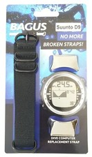 Suunto D9 Wrist Strap Scuba Dive Computer Watch Band + Stainless Steel Adapters