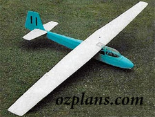 Slingsby Eagle 3 Sailplane Glider 66" RC MODEL AIRPLANE PLANS TEMPLATES PRINTED