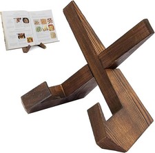 Now Playing Vinyl Record Stand, Solid Wooden Vinyl Record Holder Display Stand, 