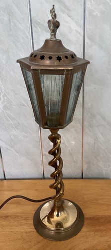 Vintage brass lamp post style - lamp,