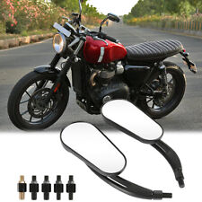 For Triumph Speed Twin Street Twin 8/10mm Motorcycle Rearview Oval Side Mirrors