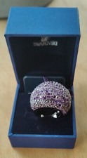 Swarovski Appolon Amethyst ring size  55  purple with box brand new 