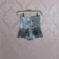 Lady Full Sequins Shorts High
