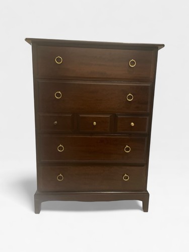 Stag mahogany tallboy chest - mahogany,