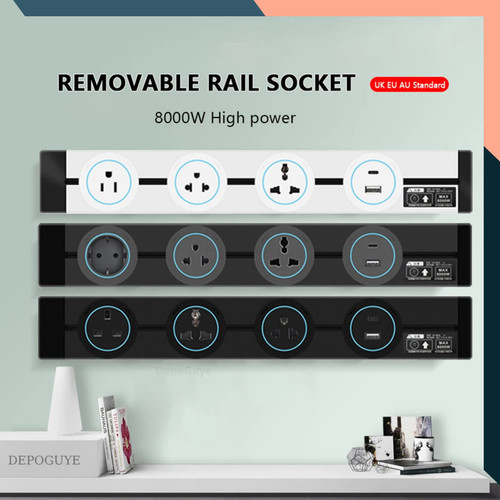 Wall power track socket uk - socket,