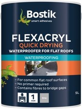 Bostik Flexacryl Waterproofer Solvent Free 5L Grey