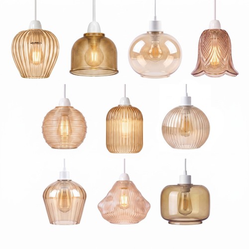 Retro amber glass - glass, shade
