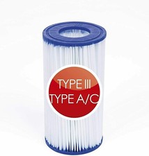 1x Bestway Pool Filter Cartridge Size III Swimming Pool Pump Type 3 A/C Filters