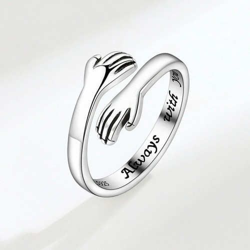 Sterling silver love - love, hug