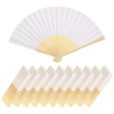 White Paper Fan 50Pcs Folding