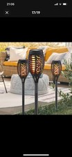 4X Flame Effect Solar Outdoor