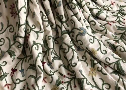 Large interlined crewelwork - interlined,