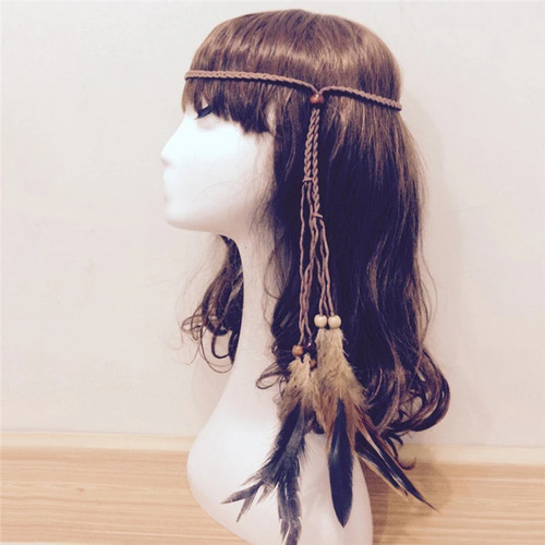 Boho indian feather headband - boho,