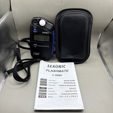 SEKONIC L-308X FLASHMATE LIGHT METER WITH ORIGINAL CASE - GREAT CONDITION