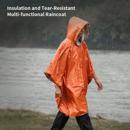 Emergency rain poncho - emergency,