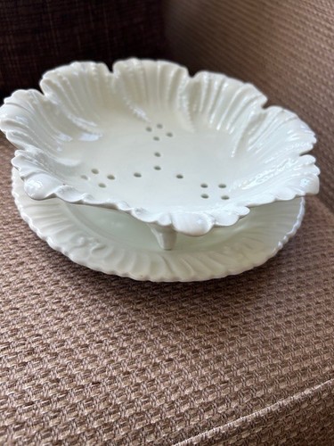 Vintage ceramic white salad