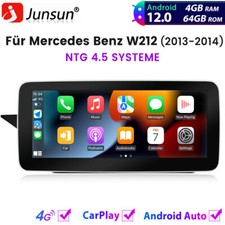 12.3" Car Stereo For Mercedes Benz E-Class W212 S212 NTG 4.5 4+64GB GPS Carplay