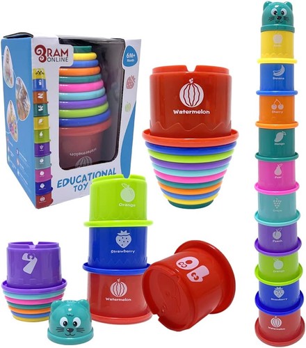 Baby stacking cups - stacking, toy