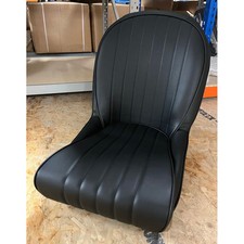 Cobra Roadster SS Bucket Seat - Black Vinyl with Piping
