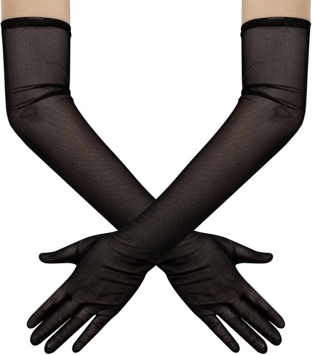 Women long sheer mesh - long,