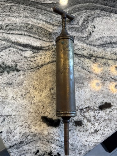 Vintage brass grease - vintage, gun