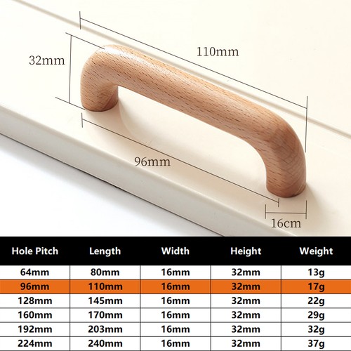 Walnut beech wooden kitchen - walnut,