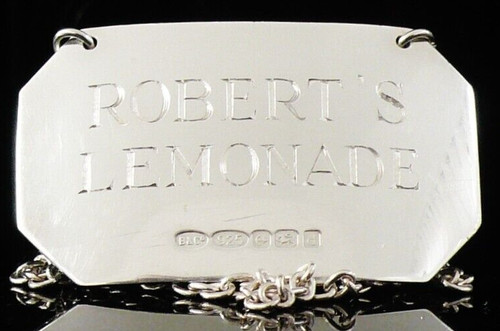 Sterling silver decanter - silver,