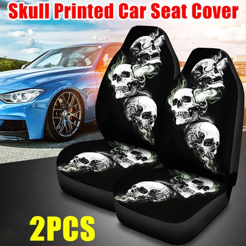 Front car seat covers skull - seat,