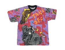 Extremely Rare Vintage Adidas Take Off T Shirt Tee Harley Tiger King Psychodelic