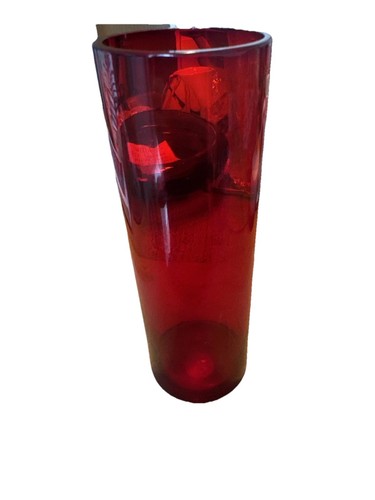 Red cranberry glass - red,