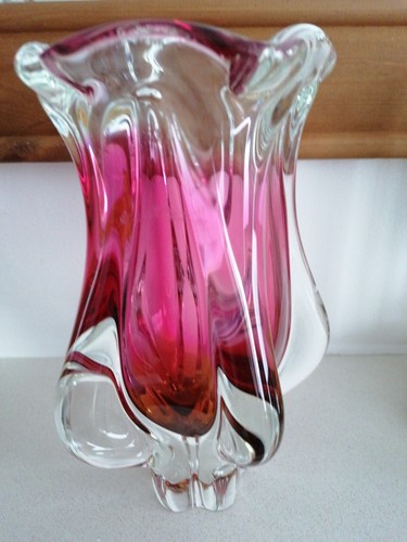 Cranberry amber and clear - ,