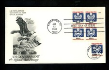 US FDC #O127+O130 Artcraft