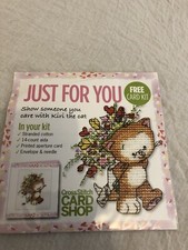 cross stitch Card Shop Kit Just For You