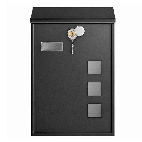 Wall mounted post box - wall,