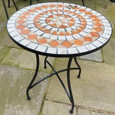 Mosaic Round Bistro Table