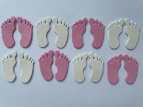 Die cut baby girl feet - feet, toppers