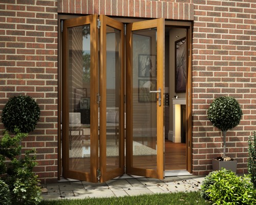 Oak folding sliding bifold - sliding,