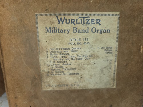 Wurlitzer 165 band organ - 165,