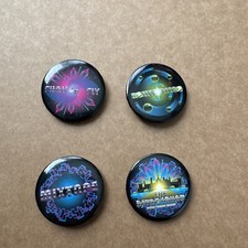 Alton Towers Retrosquad Button Badge Collection / Bundle