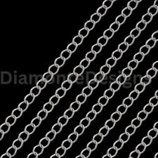 ❤ 304 Stainless Steel 5mm x 4mm Curb Chain Tarnish Resistant Jewellery  C39
